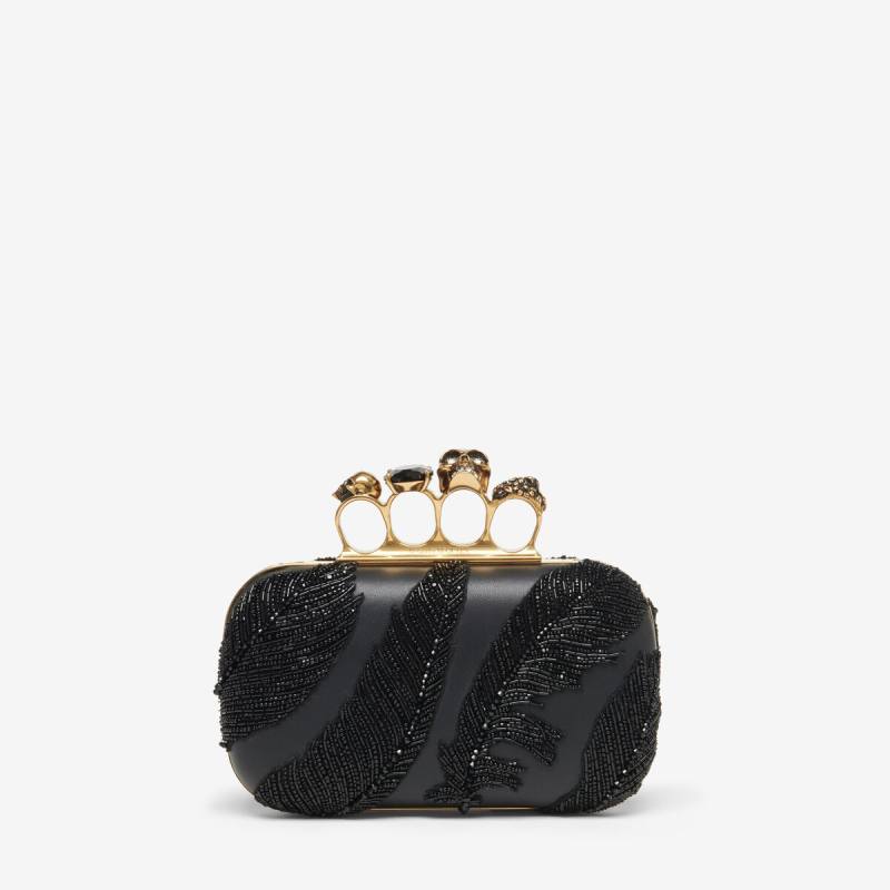Alexander McQueen Women's Black Knuckle Clutch (Lamb Leather)